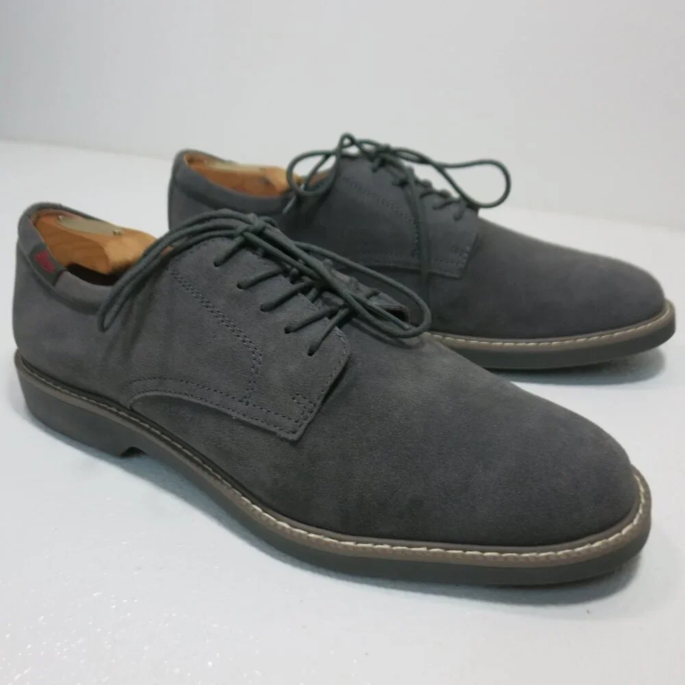 Bass Suede Leather Rubber Sole Comfort Dress Oxfords Men's Footwear 9.5 W